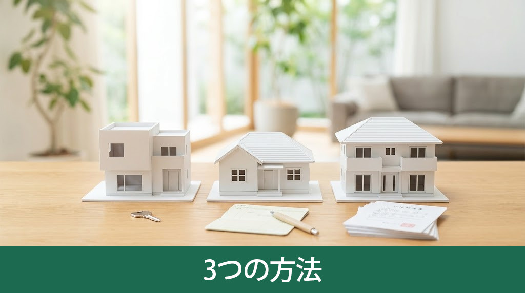 住みながら不動産を売却する3つの方法