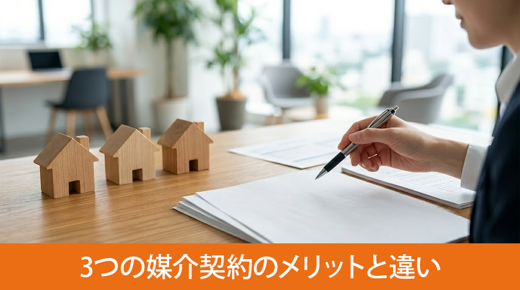 3つの媒介契約のメリットと違い