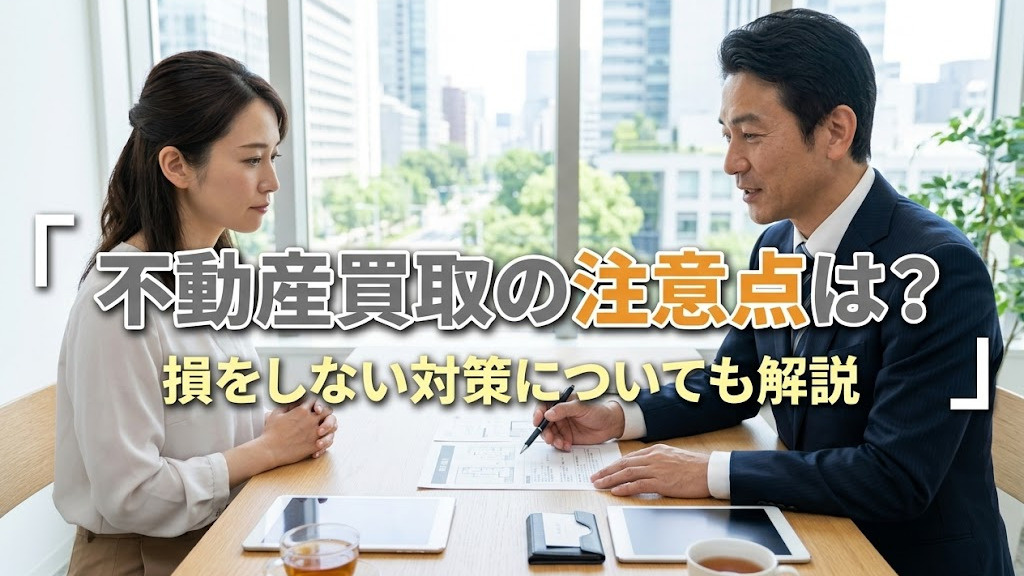 【6月2週目 編集中】不動産買取の注意点は？損をしない対策についても解説