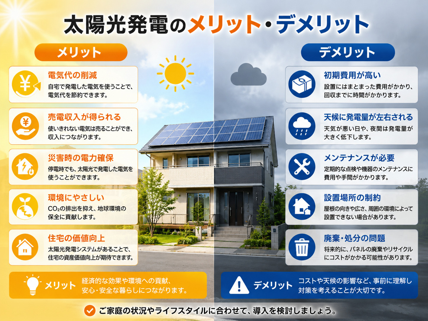 Vol.352 太陽光発電のある家のメリット・デメリットの画像