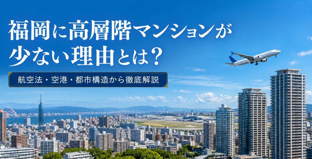 福岡に高層階マンションが少ない理由とは？航空法・空港・都市構造から徹底解説の画像