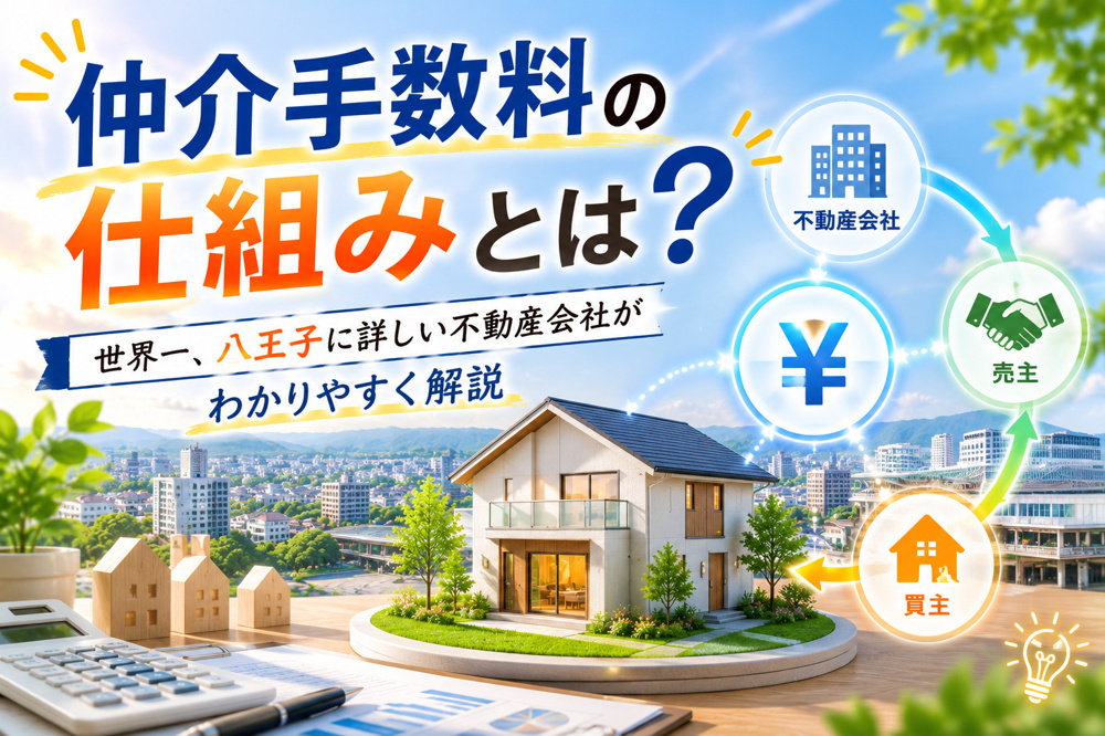 仲介手数料の仕組みとは？世界一、八王子に詳しい不動産会社がわかりやすく解説の画像