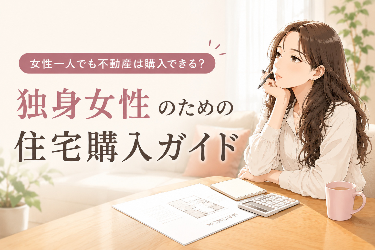 女性一人でも不動産は購入できる？― 独身女性のための住宅購入ガイド ―の画像