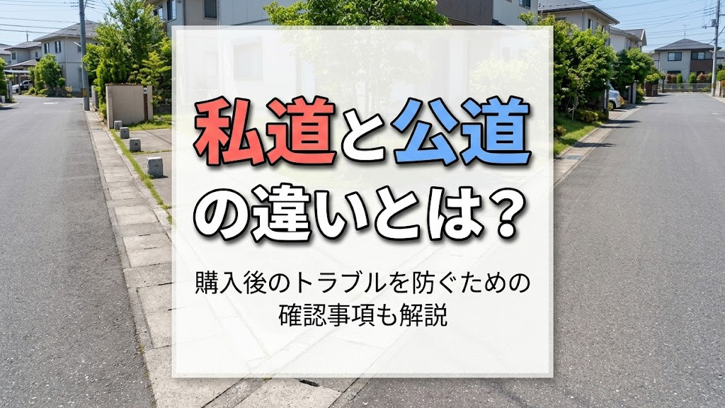 私道と公道の違いとは？購入後のトラブルを防ぐための確認事項も解説