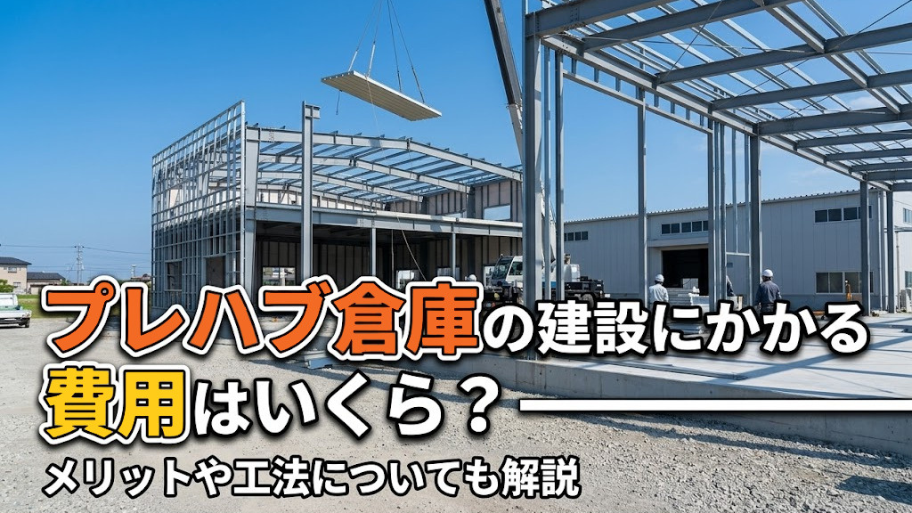 プレハブ倉庫の建設にかかる費用はいくら？メリットや工法についても解説