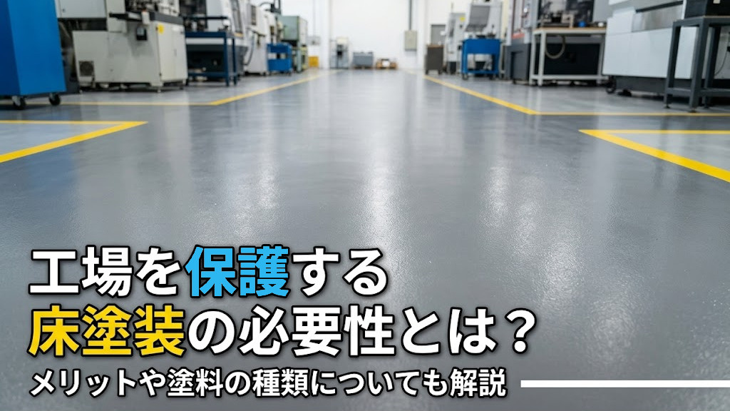 工場を保護する床塗装の必要性とは？メリットや塗料の種類についても解説の画像