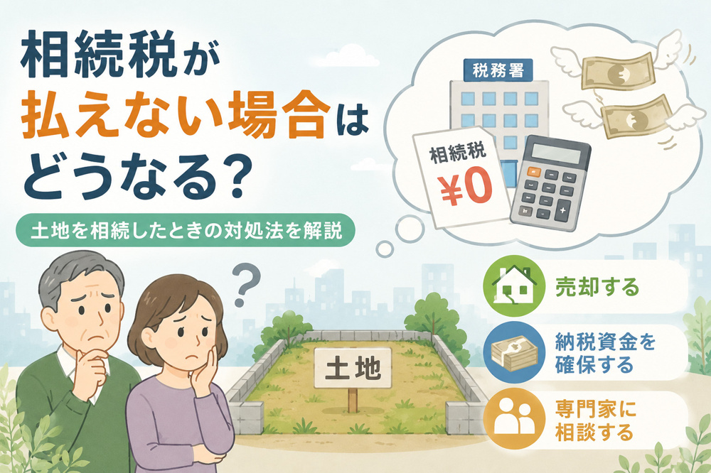 相続税が払えない場合はどうなる？土地を相続したときの対処法を解説の画像