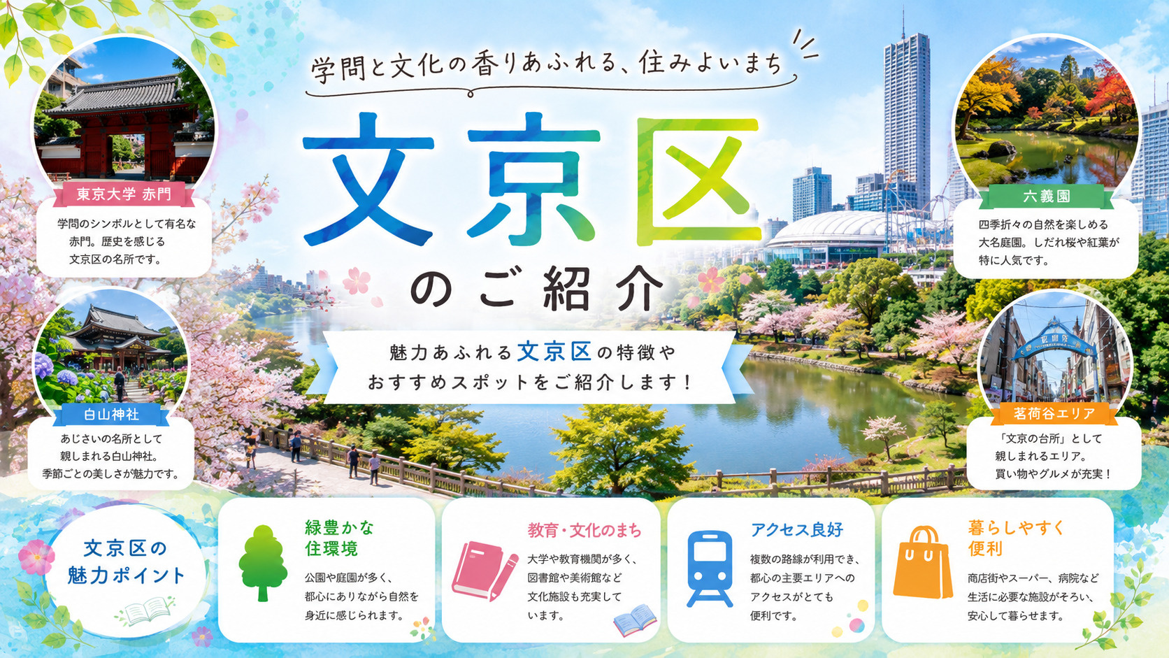 【文京区の住みやすさ】教育と医療が充実した「文教地区」の暮らしの画像