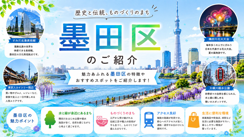 【墨田区の住みやすさ】再開発と下町が融合するスカイツリーの街ガイドの画像