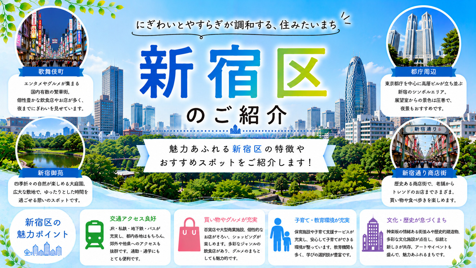 【新宿区の住みやすさ徹底ガイド】都心の中心で「動」と「静」を両立する街の画像