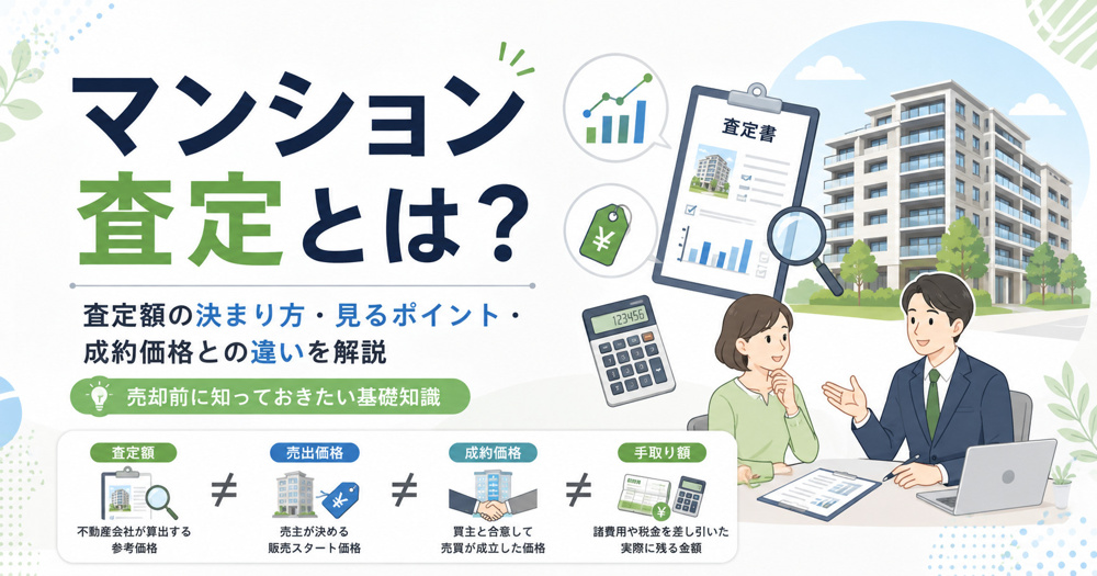 マンション査定とは？査定額の決まり方・見るポイント・成約価格との違いを解説の画像