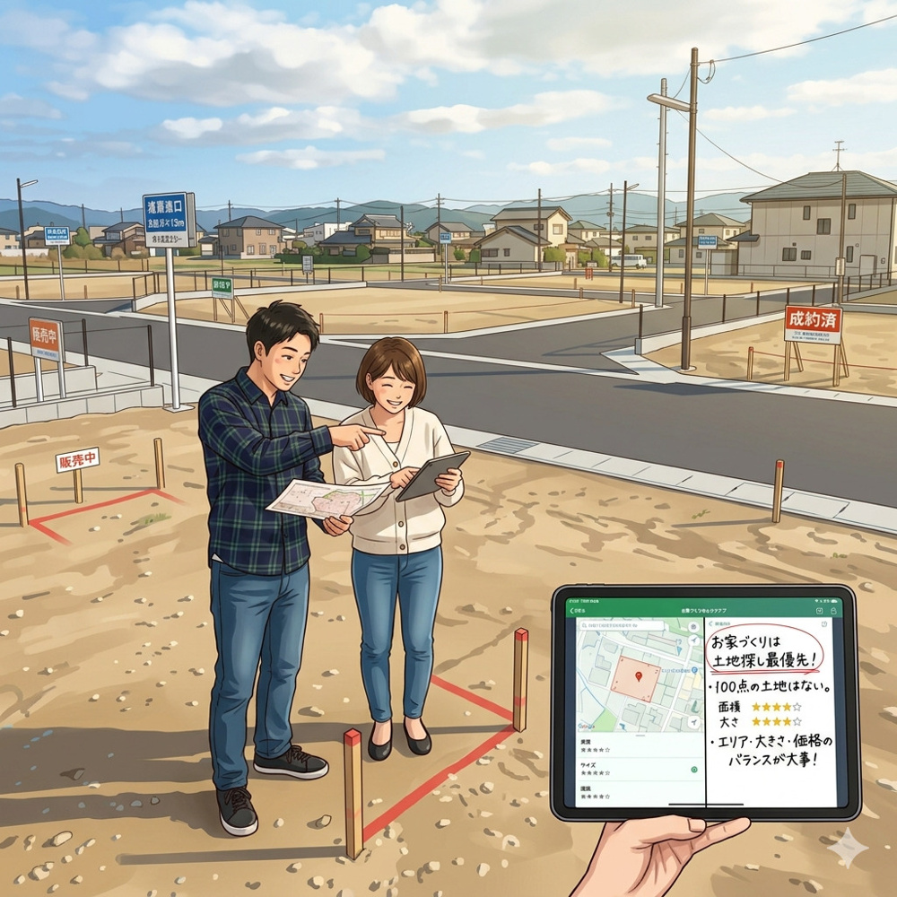 住宅メーカーはいつでも選べるけれど、土地は「取られたら終わり」の画像