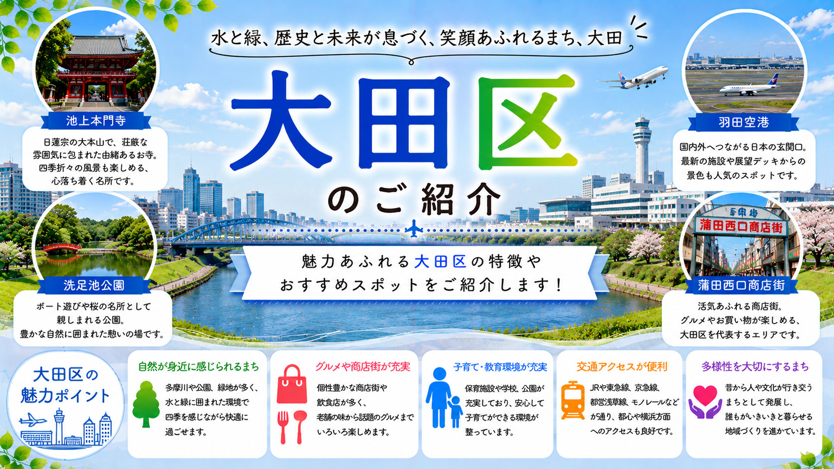 【大田区の住みやすさ徹底ガイド】東京南部で「暮らしやすさ」と「多様性」を両立する街の画像