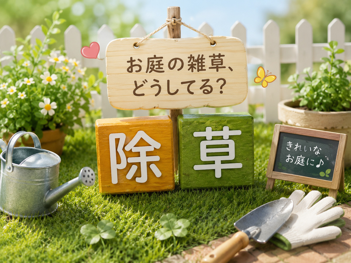 お庭の雑草どうしてる？放置すると大変？の画像