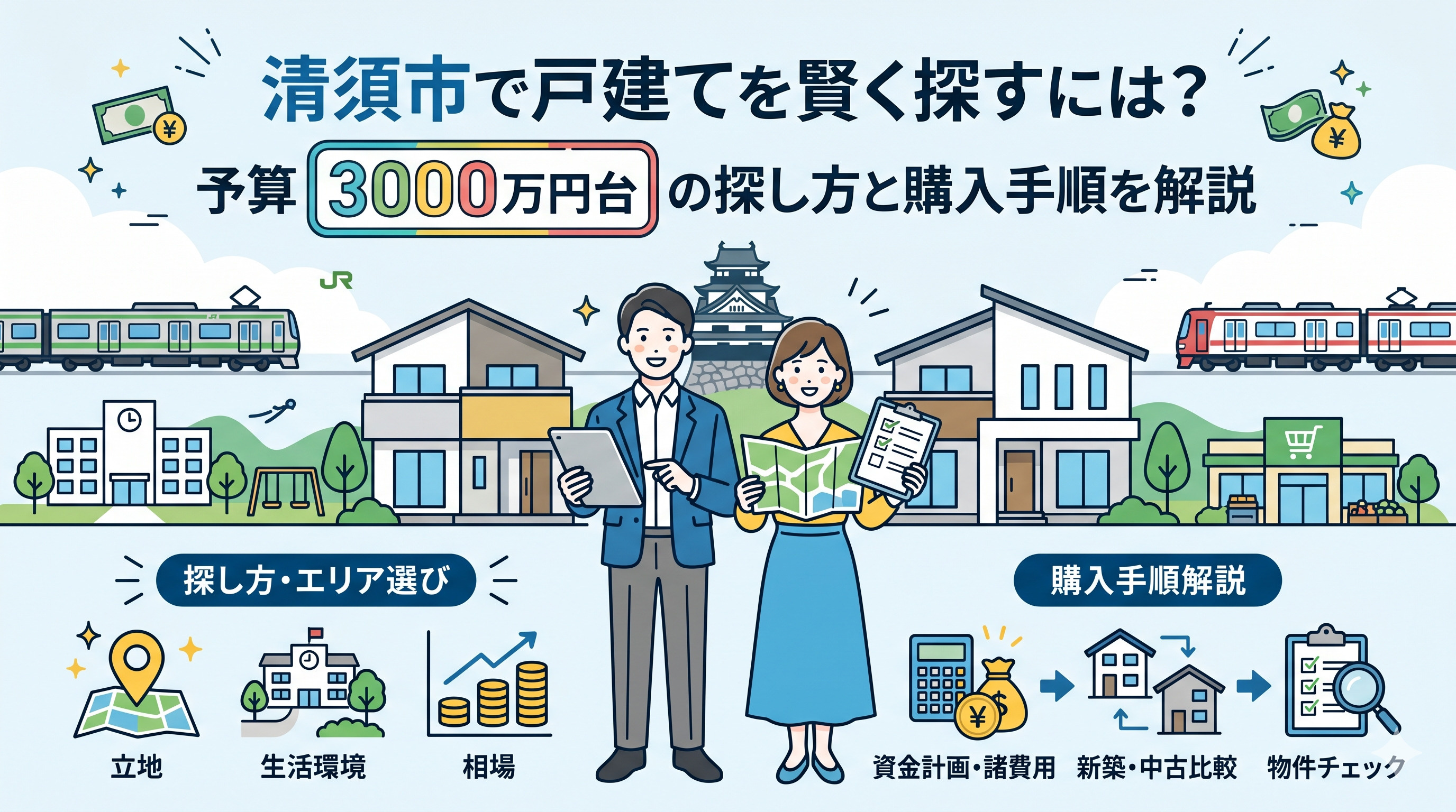 清須市で戸建てを賢く探すには？予算3000万円台の探し方と購入手順を解説の画像