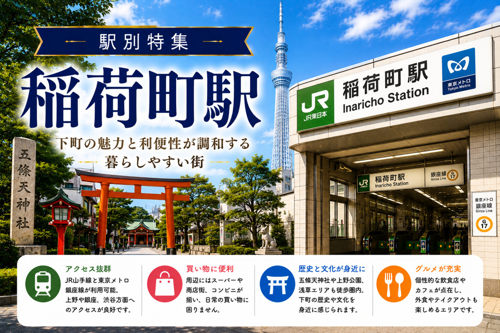 駅別特集｜稲荷町駅は住みやすい？賃貸相場・治安・交通アクセスを不動産会社が解説の画像