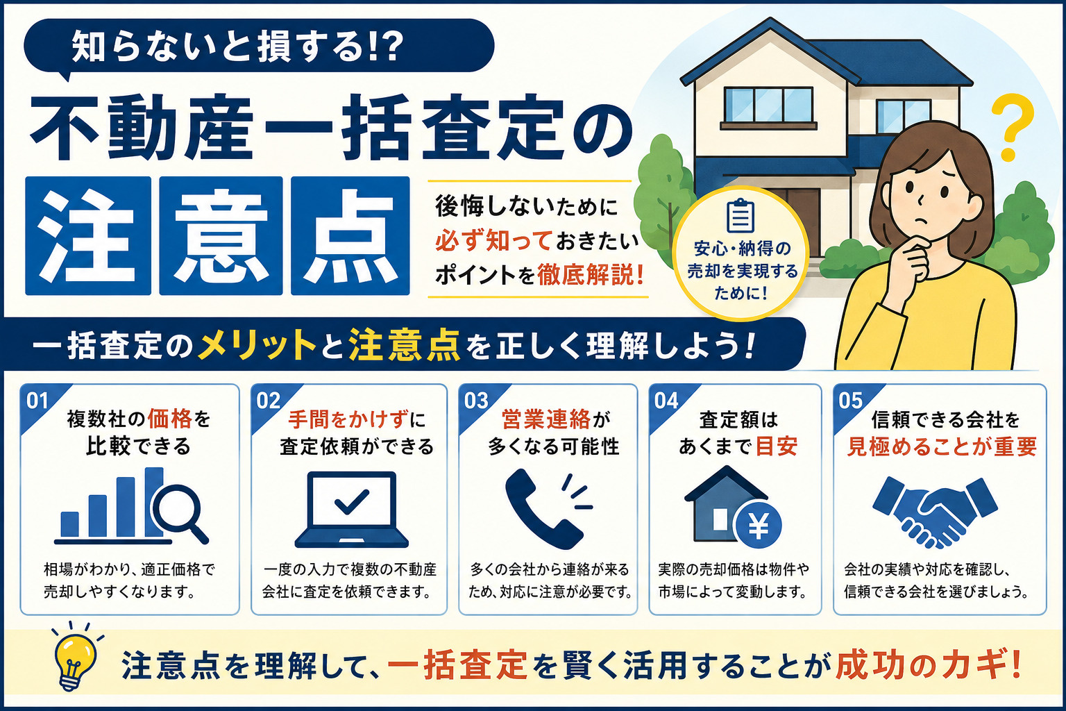 不動産一括査定の注意点 査定額だけで選ぶと失敗する理由を徹底解説の画像