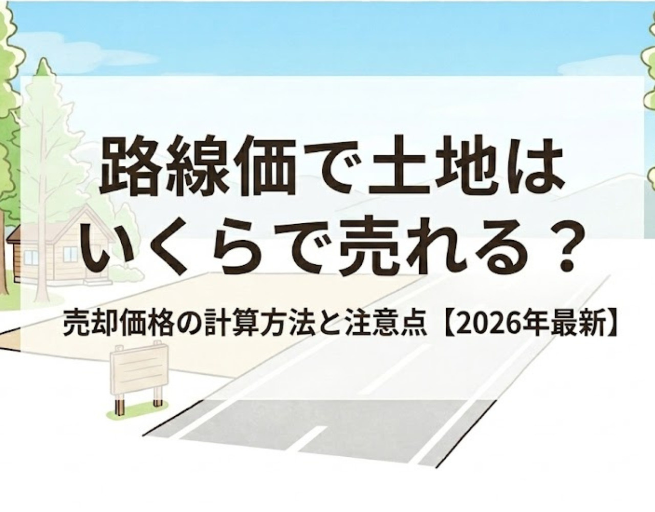 路線価で土地はいくらで売れる？売却価格の計算方法と注意点【2026年最新】の画像