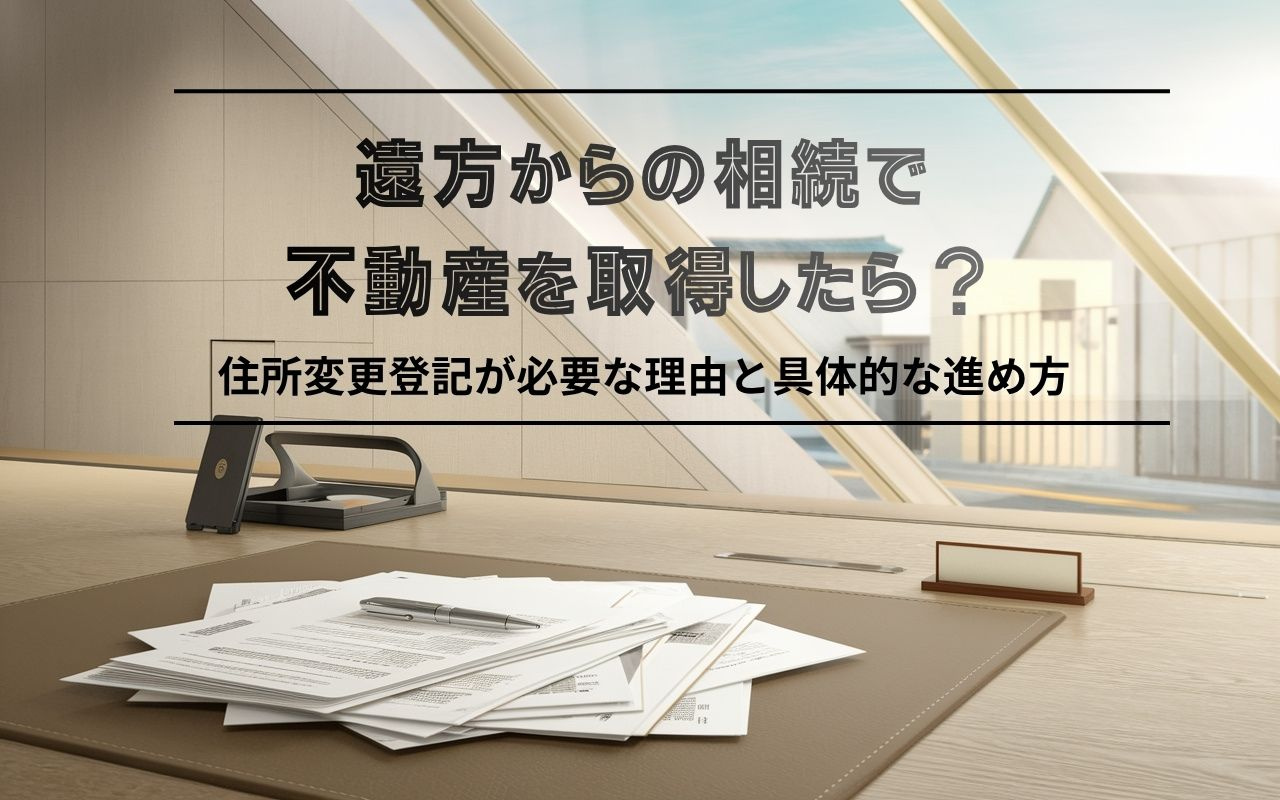 【2026年版】遠方からの相続で不動産を取得したら?住所変更登記が必要な理由と具体的な進め方の画像