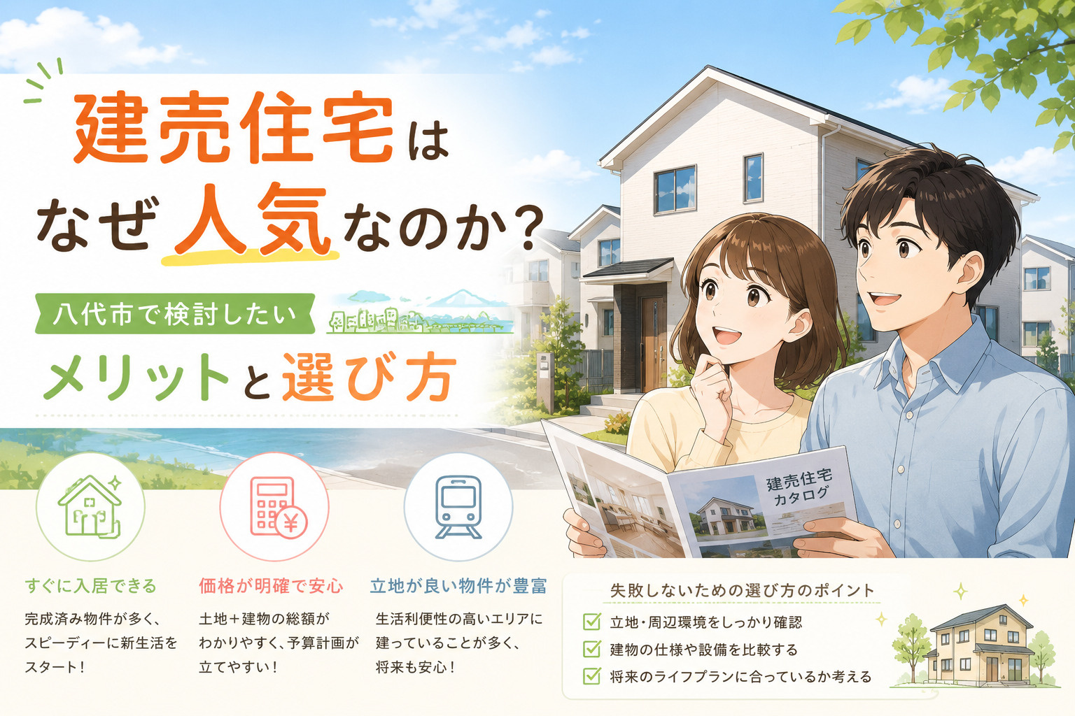 建売住宅はなぜ人気なのか？八代市で検討したいメリットと選び方の画像