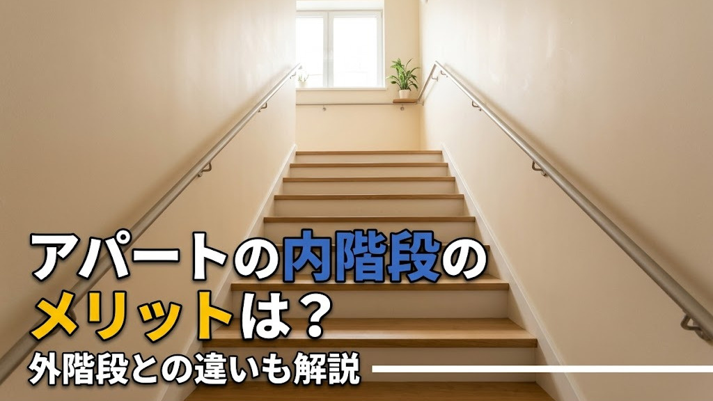 アパートの内階段のメリットは？外階段との違いも解説の画像