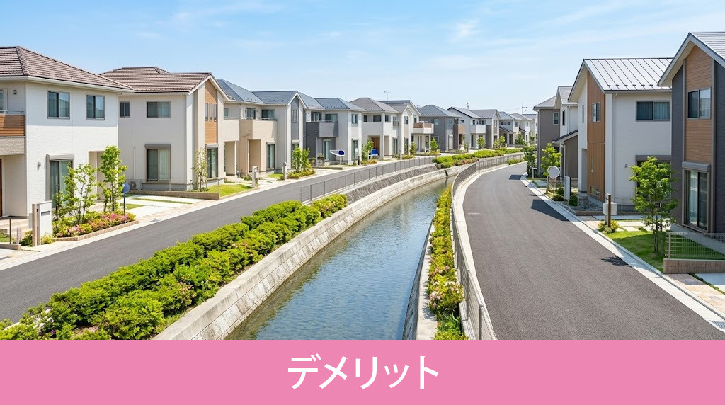水路に面した土地のデメリット