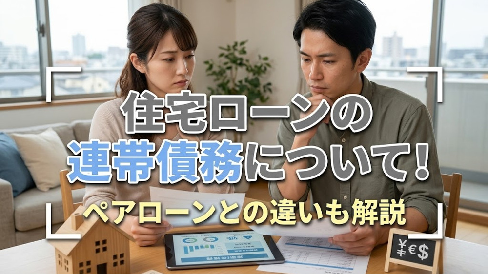 住宅ローンの連帯債務について！ペアローンとの違いも解説の画像