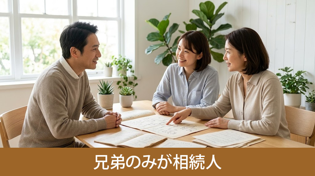 兄弟のみが相続人になるケースは？