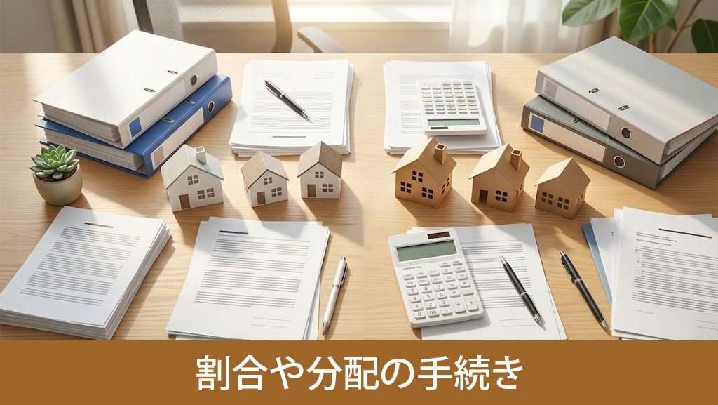 割合や分配の手続きはどうなる？