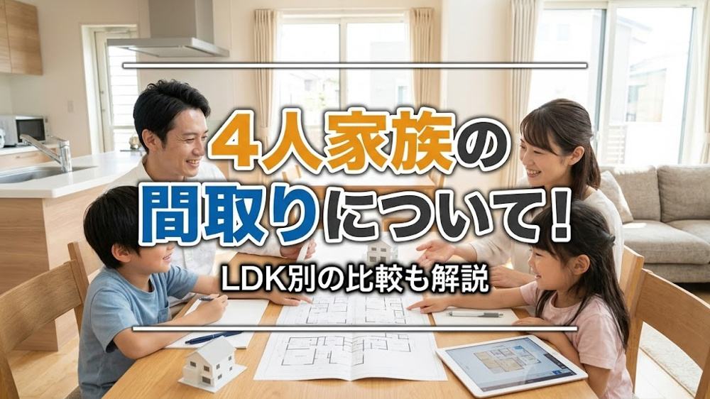 4人家族の間取りについて！LDK別の比較も解説の画像