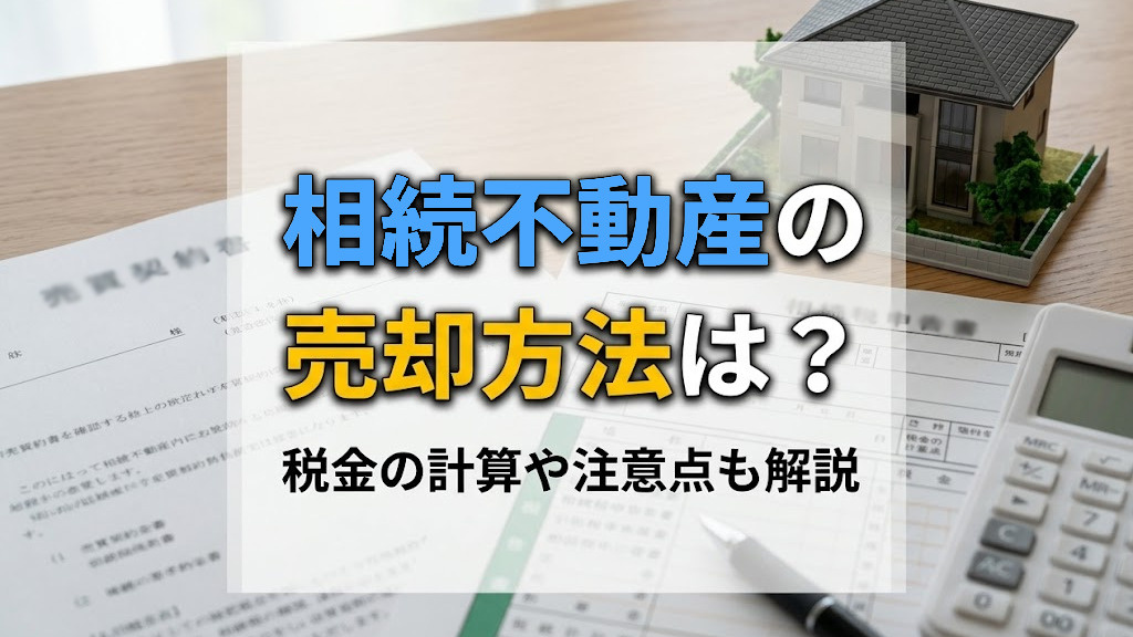 相続不動産の売却方法は？税金の計算や注意点も解説