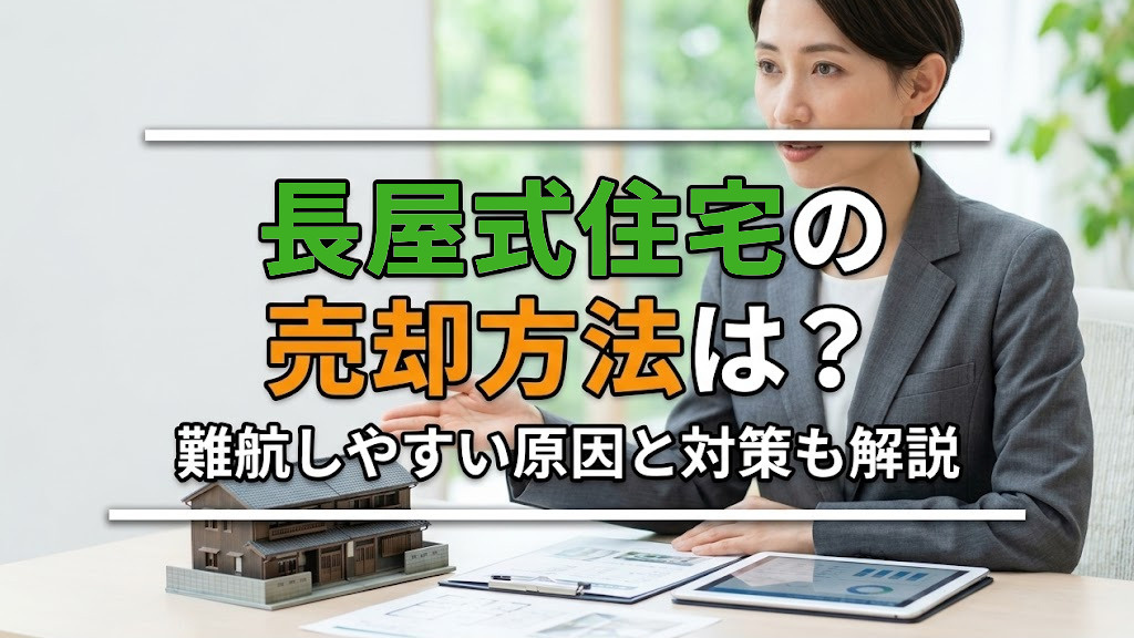 長屋式住宅の売却方法は？難航しやすい原因と対策も解説の画像