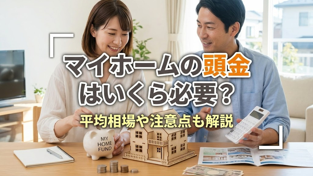 マイホームの頭金はいくら必要？平均相場や注意点も解説