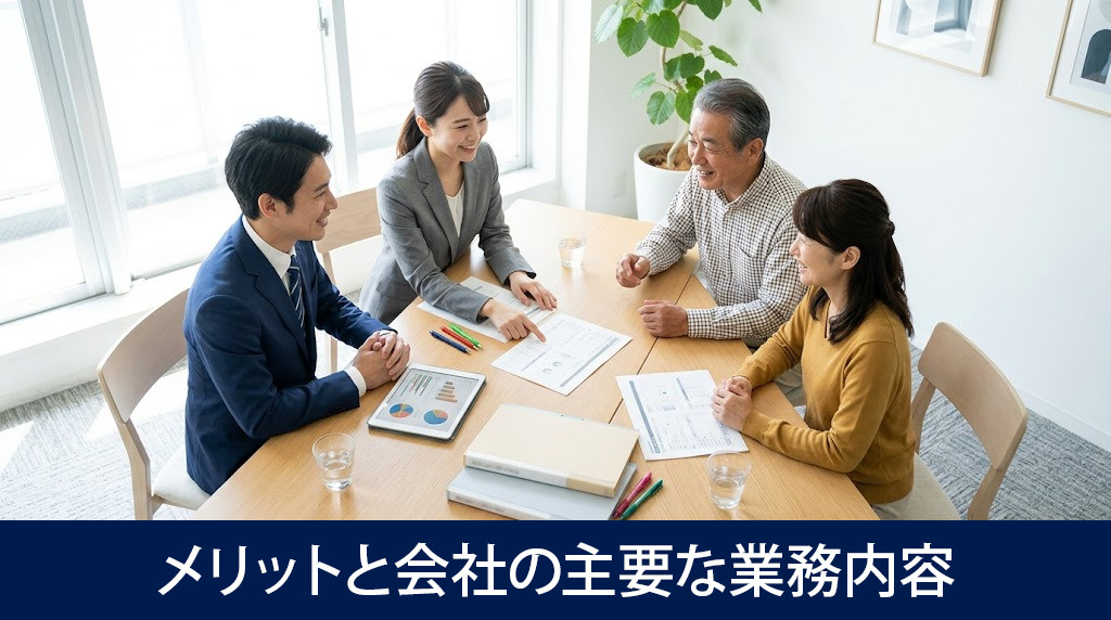 依頼するメリットと会社の主要な業務内容