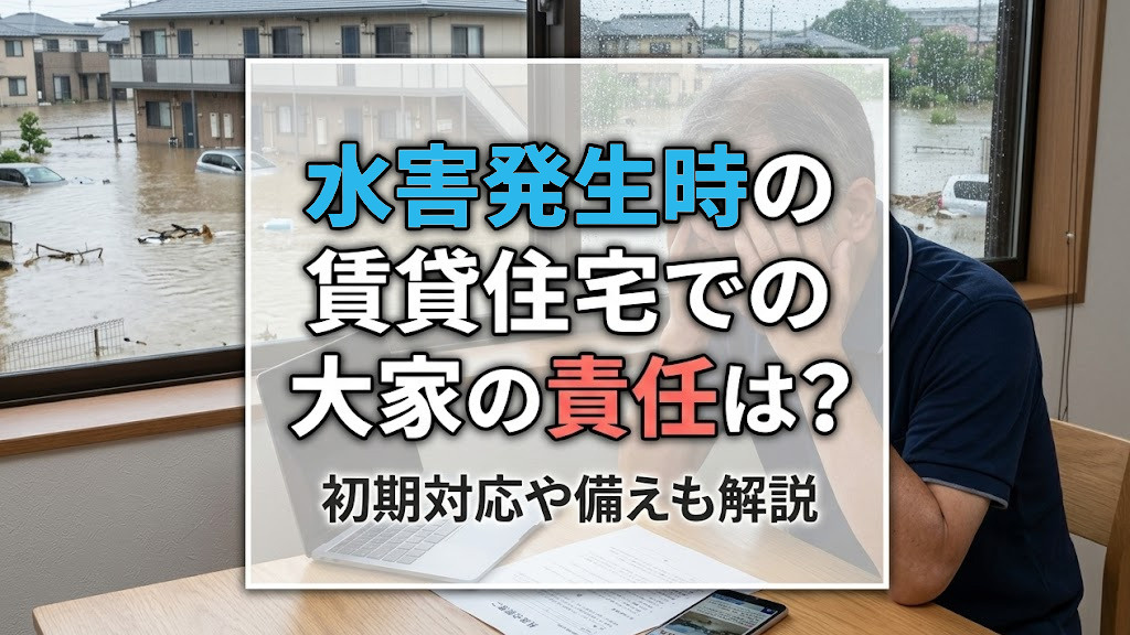 水害発生時の賃貸住宅での大家の責任は？初期対応や備えも解説の画像