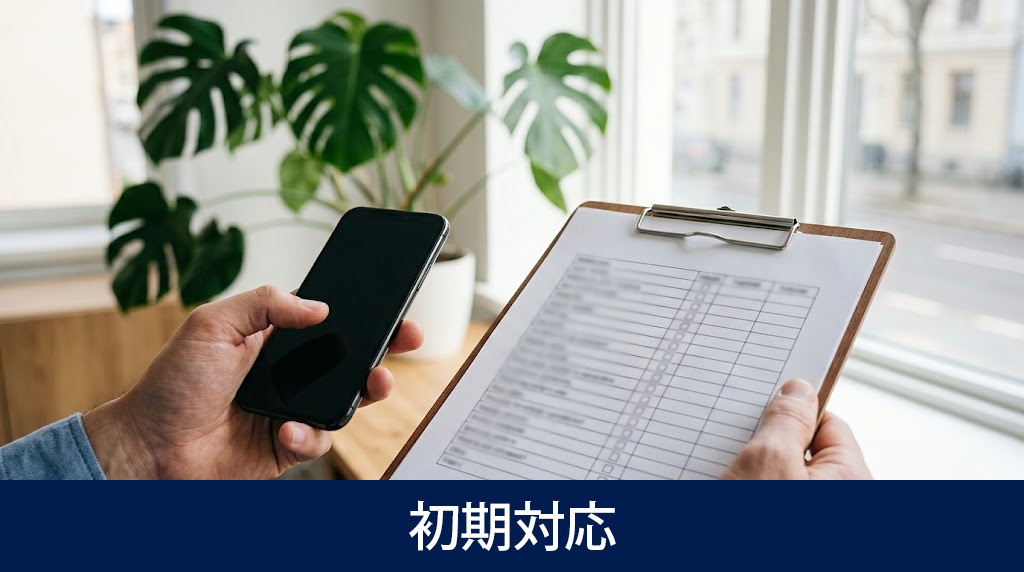 水害発生時に大家がおこなう初期対応