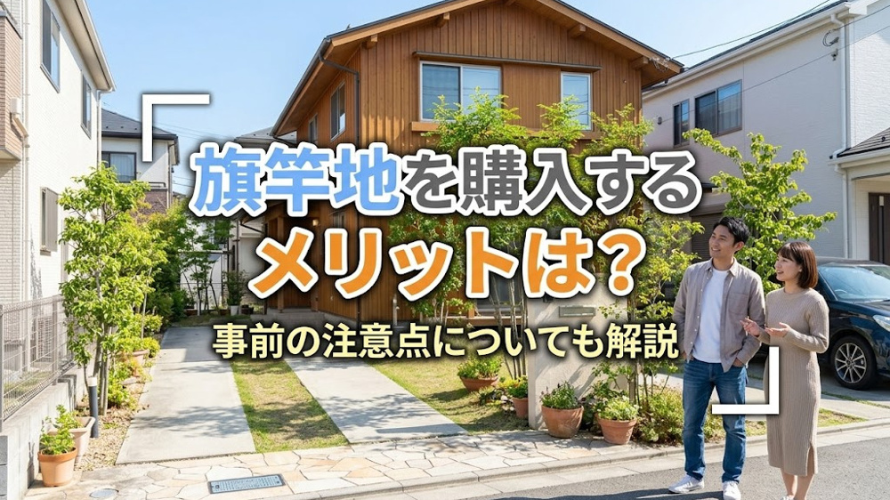 旗竿地を購入するメリットは？事前の注意点についても解説の画像