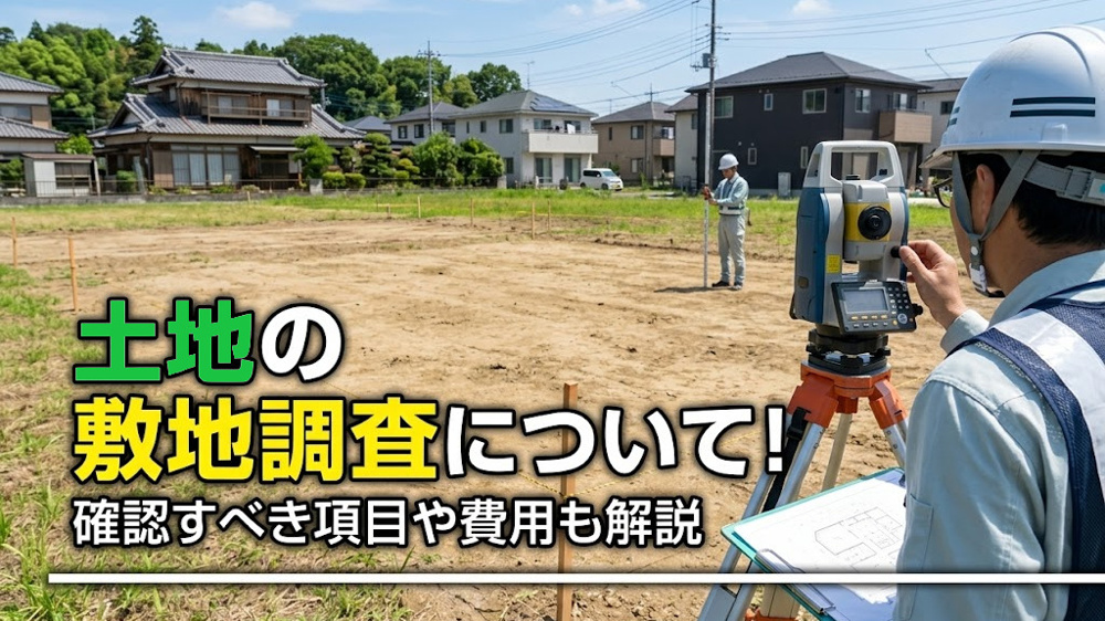 土地の敷地調査について！確認すべき項目や費用も解説の画像