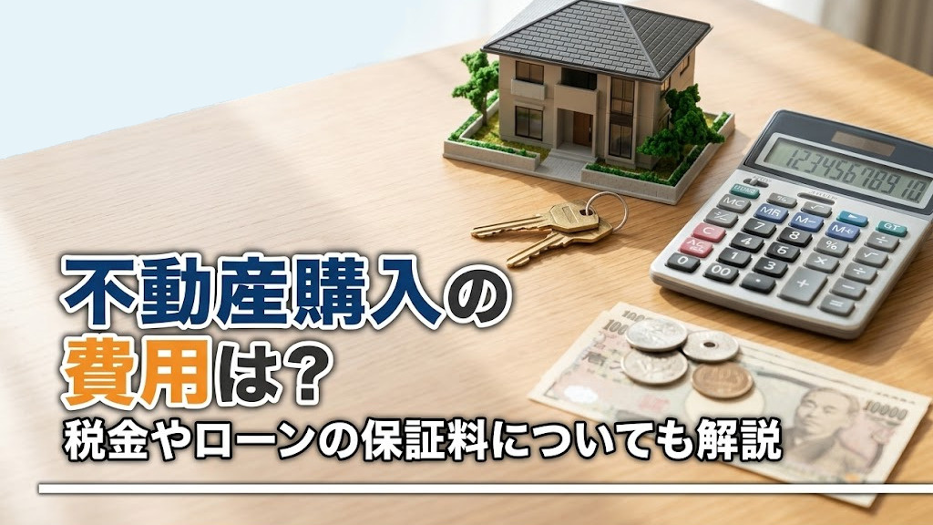 不動産購入の費用は？税金やローンの保証料についても解説の画像