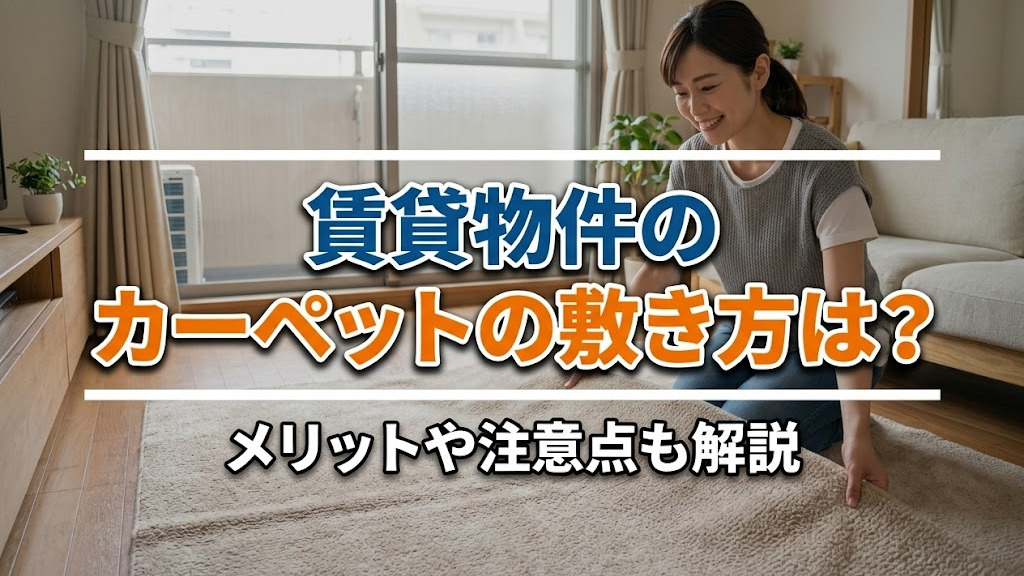 賃貸物件のカーペットの敷き方は？メリットや注意点も解説の画像