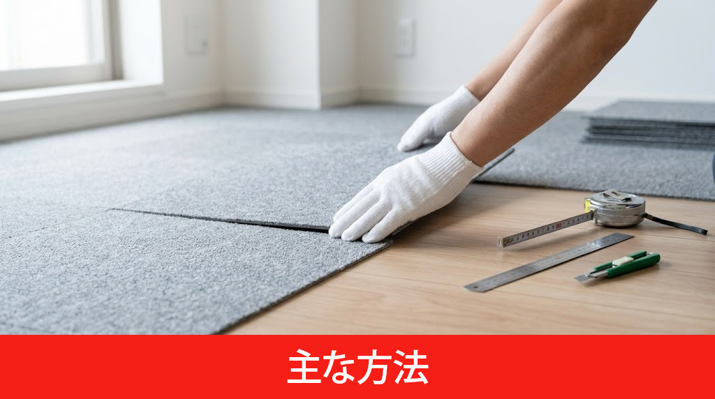 賃貸物件にカーペットを敷く主な方法