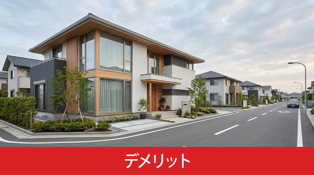 モデルハウス購入のデメリット