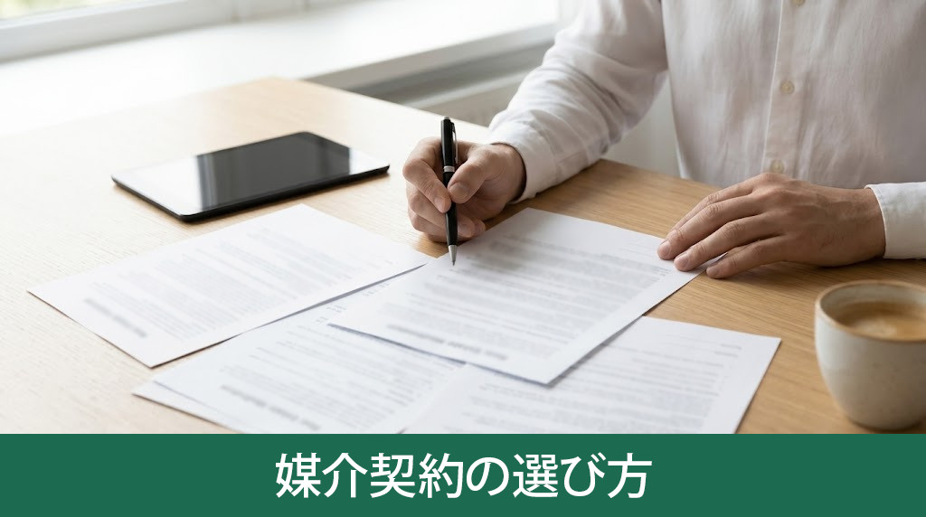 周囲に気付かれないための媒介契約の選び方