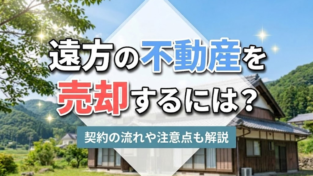 遠方の不動産を売却するには？契約の流れや注意点も解説の画像
