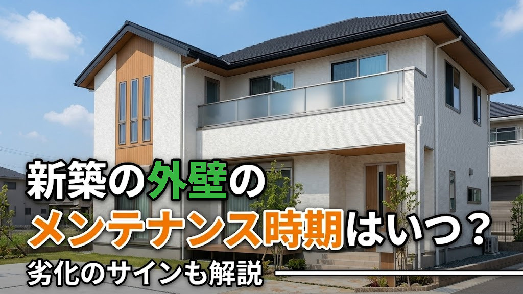 新築の外壁のメンテナンス時期はいつ？劣化のサインも解説の画像
