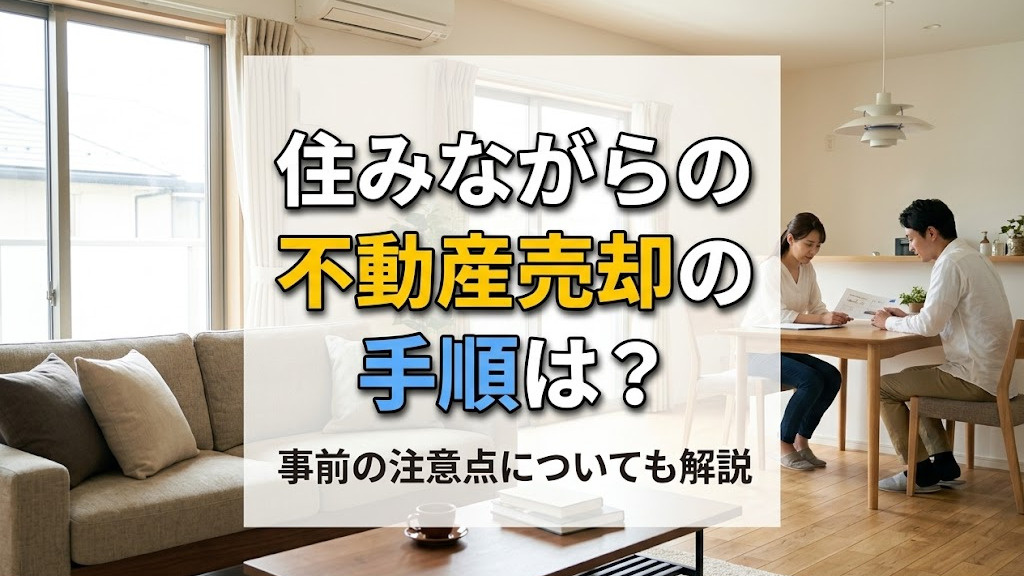 住みながらの不動産売却の手順は？事前の注意点についても解説の画像