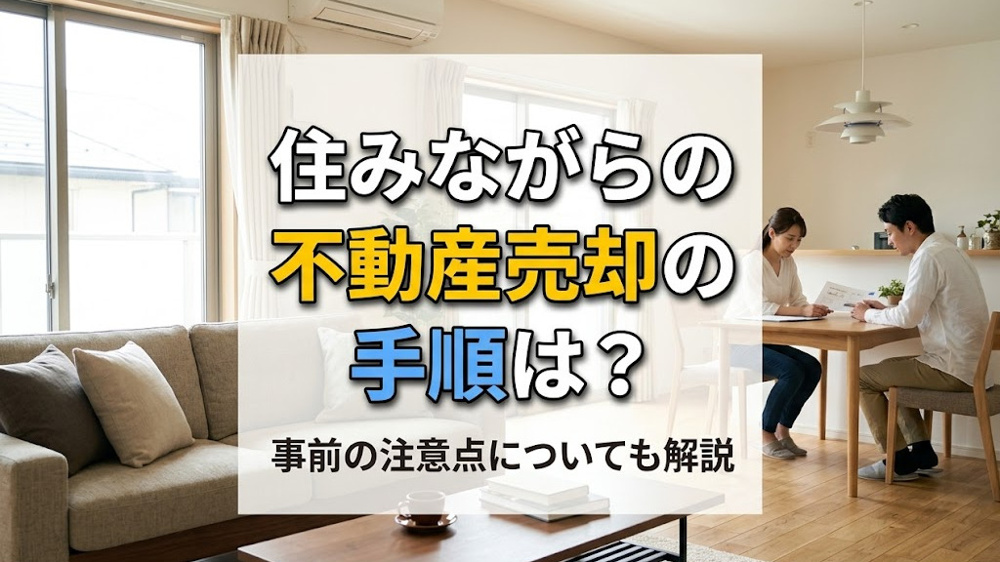 住みながらの不動産売却の手順は？事前の注意点についても解説の画像