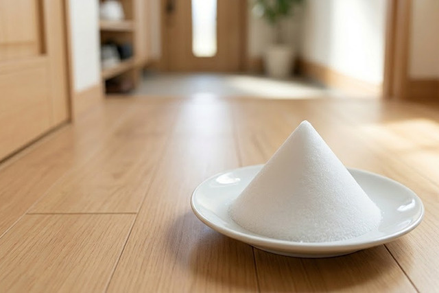 引っ越しの盛り塩に使用する塩の種類と分量