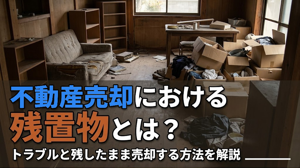 不動産売却における残置物とは？トラブルと残したまま売却する方法を解説