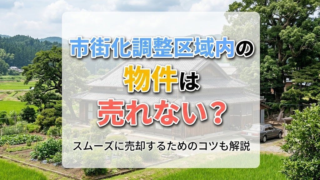 市街化調整区域内の物件は売れない？スムーズに売却するためのコツも解説の画像